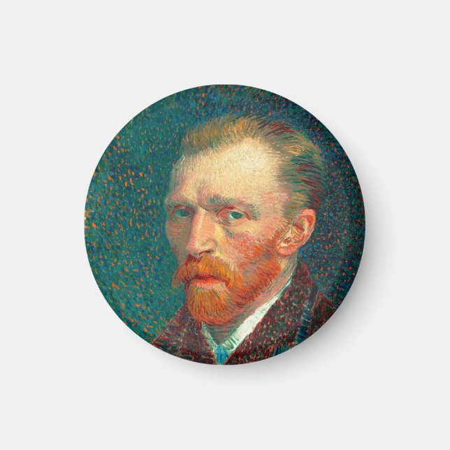 Íman Vincent Van Gogh autorretrato com roupa fina (Frente)