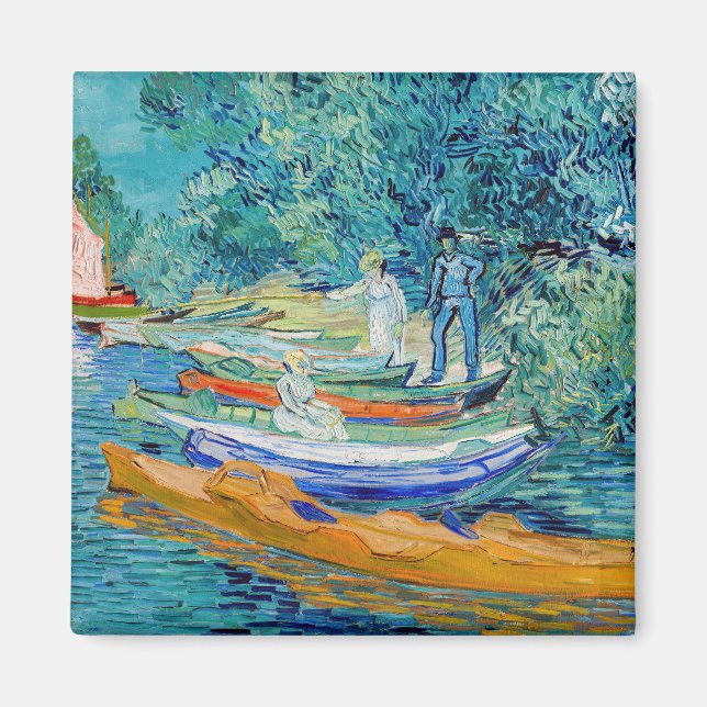 Íman Vincent van Gogh - Banco do Oise em Auvers (Frente)