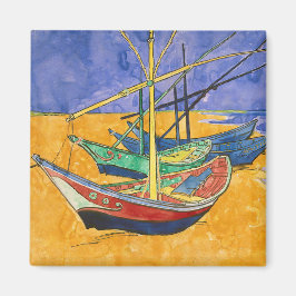 Íman Vincent van Gogh - Barcos de Pesca na Praia