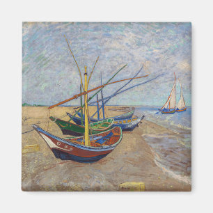 Íman Vincent van Gogh - Barcos de Pesca na Praia