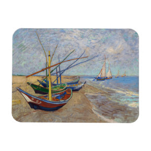 Íman Vincent van Gogh - Barcos de Pesca na Praia