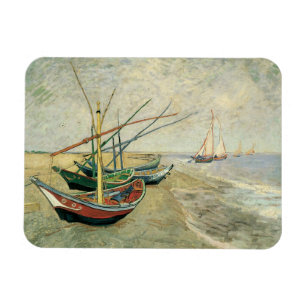 Íman Vincent van Gogh - Barcos de Pesca na Praia
