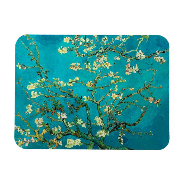 Íman Vincent Van Gogh Blossoming Almond Tree Arte Flora (Horizontal)