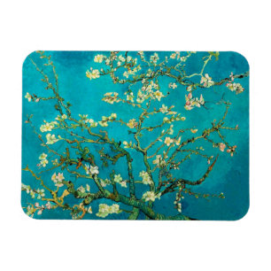 Íman Vincent Van Gogh Brilhante Arte Floral de Almond T