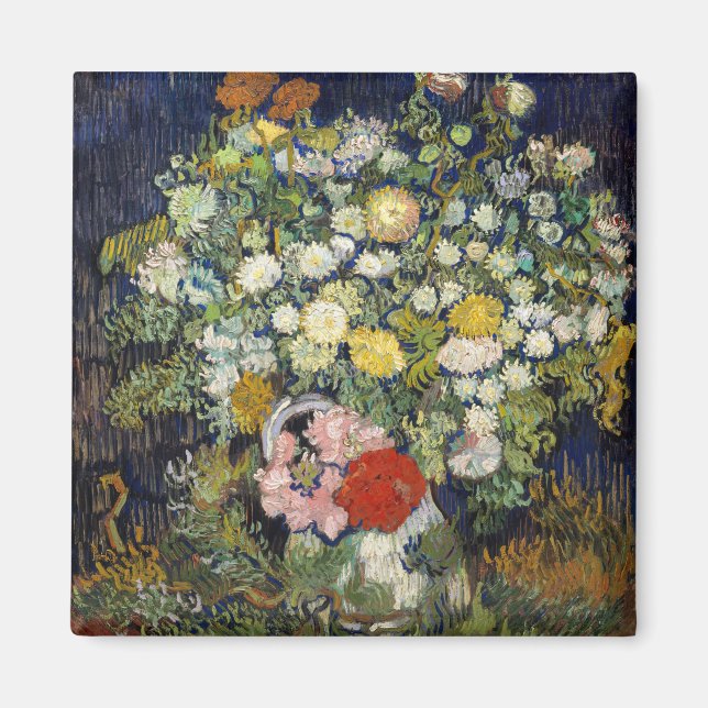 Íman Vincent van Gogh - Buquê de Flores em um Vase (Frente)
