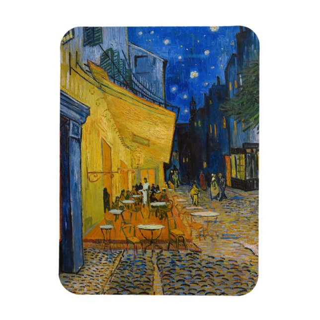 Íman Vincent van Gogh - Cafe Terrace à Noite (Vertical)