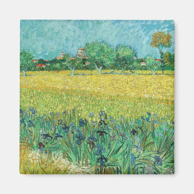 Íman Vincent van Gogh - Campo com irlandeses perto de A (Frente)