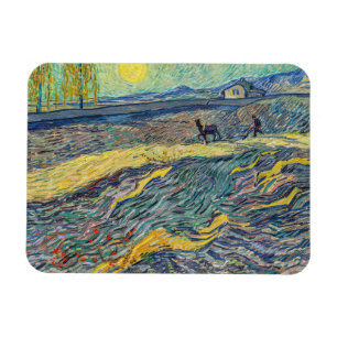 Íman Vincent van Gogh - Campo com lavoura de agricultor