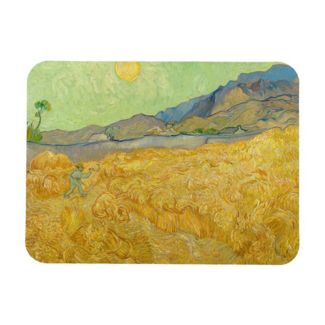 Íman Vincent van Gogh - Campo de Trigo com Ceifador (Horizontal)