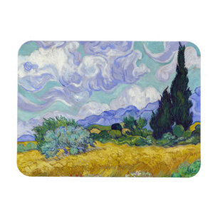 Íman Vincent Van Gogh - Campo de Trigo com Ciprestes