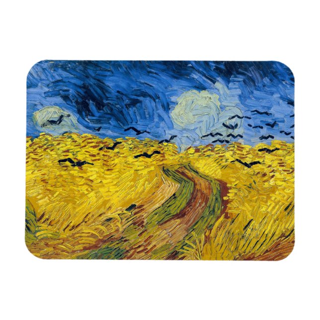Íman Vincent van Gogh - Campo de trigo com corvos (Horizontal)