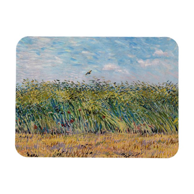Íman Vincent van Gogh - Campo de trigo com Lark (Horizontal)