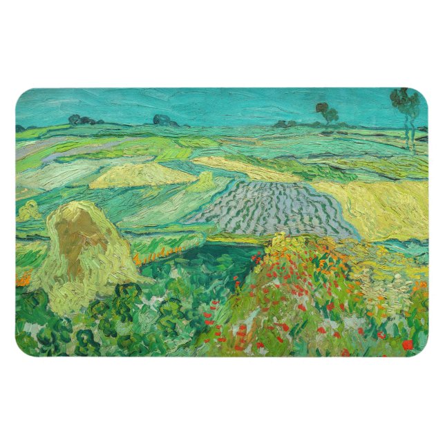 Íman Vincent van Gogh - Campos de trigo perto de Auvers (Horizontal)