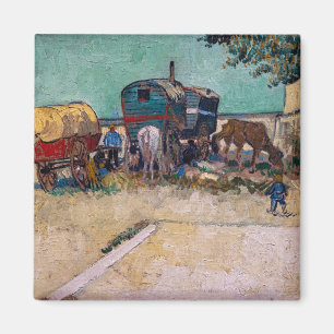 Íman Vincent Van Gogh - Caravanas, Campo de Ciganos per
