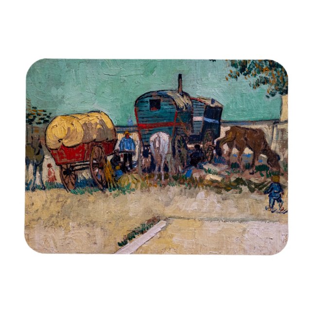 Íman Vincent Van Gogh - Caravanas, Campo de Ciganos per (Horizontal)