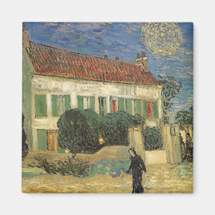 Íman Vincent van Gogh - Casa Branca à Noite