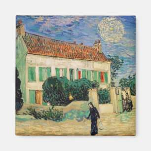 Íman Vincent van Gogh   Casa Branca à Noite, 1890