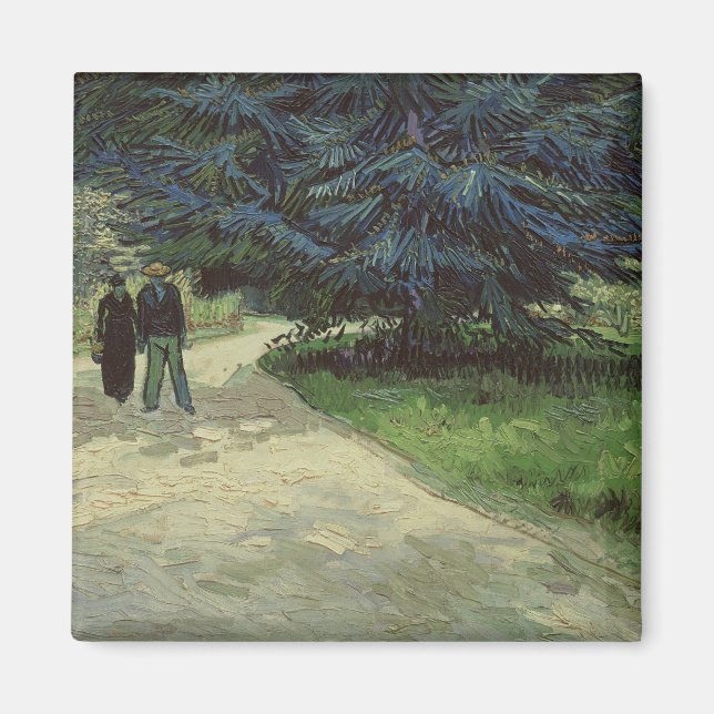 Íman Vincent van Gogh | Casal no Parque de Arles, 1888 (Frente)