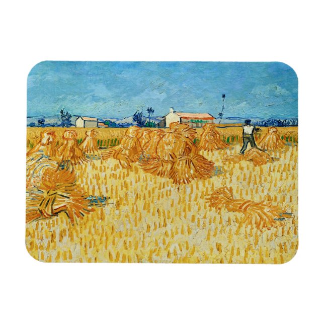 Íman Vincent Van Gogh, Colheita de Milho na Provença (Horizontal)