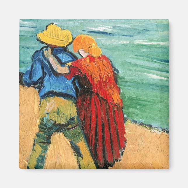 Íman Vincent van Gogh - Dois Amantes (Frente)