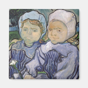 Íman Vincent van Gogh Duas Meninas, 1890
