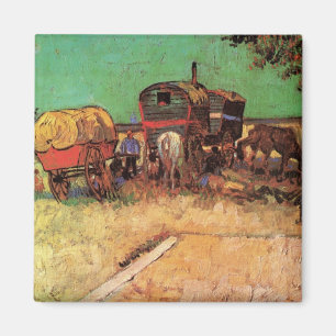 Íman Vincent van Gogh - Encampamento de ciganos caravan