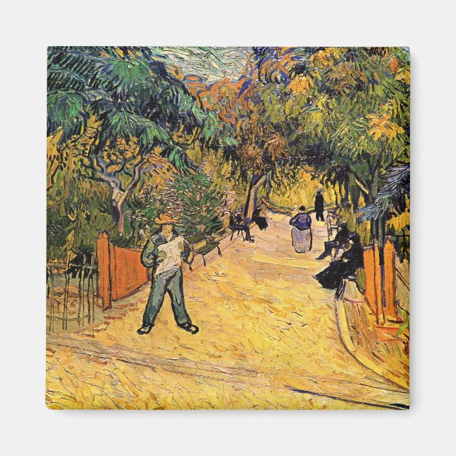 Íman Vincent van Gogh - Entrada do Parque Público, Arle (Frente)