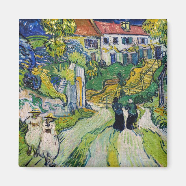 Íman Vincent van Gogh - Escadaria em Auvers (Frente)