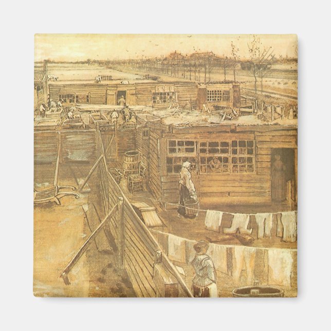 Íman Vincent van Gogh - Estaleiro e Lavanderia (Frente)