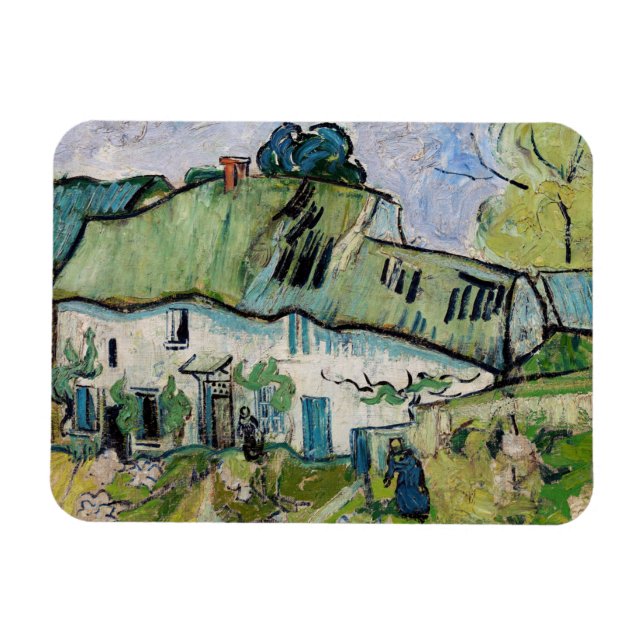 Íman Vincent van Gogh - Farmhouse com Dois Números (Horizontal)