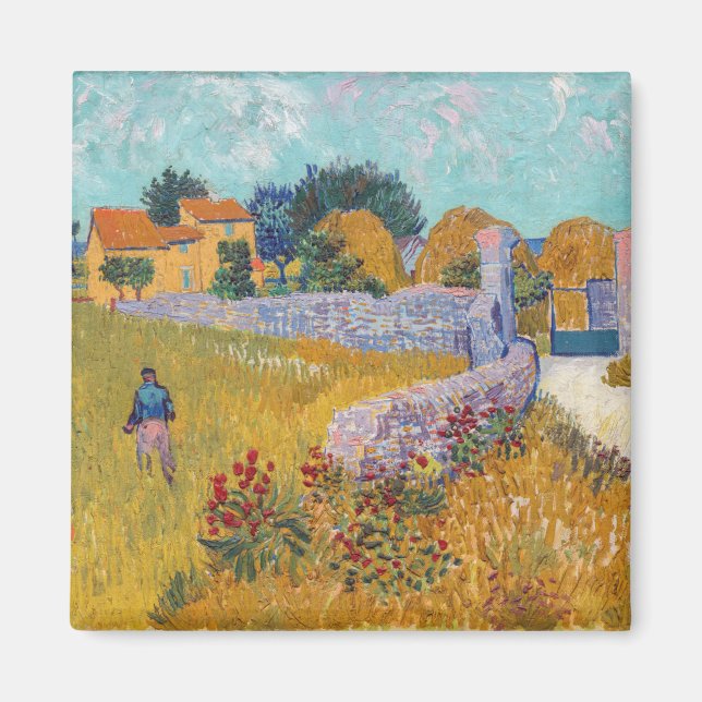 Íman Vincent van Gogh - Farmhouse in Provence (Frente)