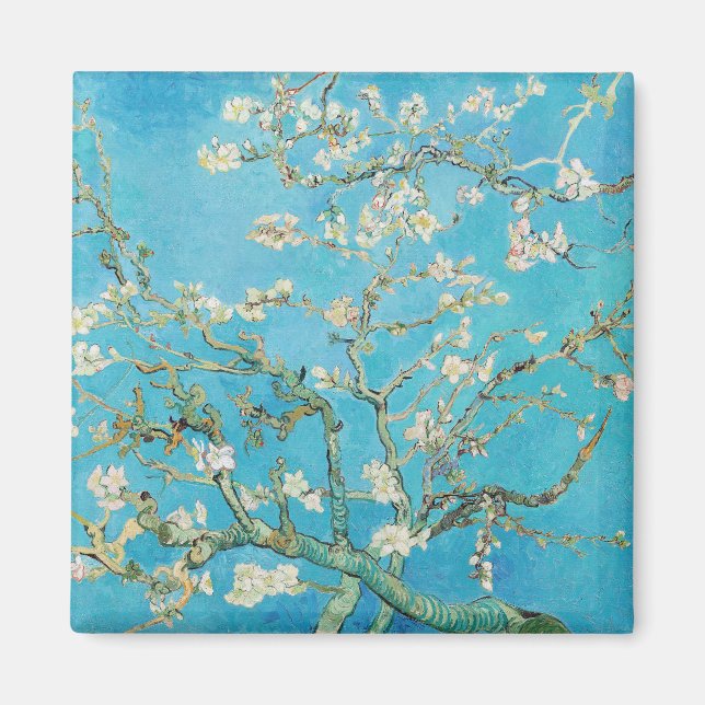 Íman Vincent van Gogh - Flor de Amendoeira (Frente)