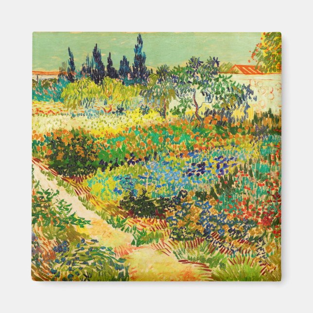 Íman Vincent Van Gogh Garden em Arles (Frente)