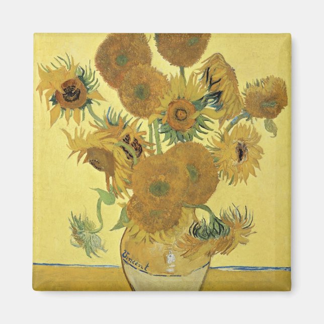 Íman Vincent van Gogh | Girassóis, 1888 (Frente)