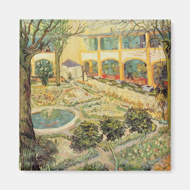 Íman Vincent van Gogh | Jardim de Asilo em Arles (Frente)