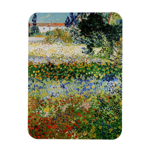 Íman Vincent van Gogh - Jardim de Flores (Vertical)
