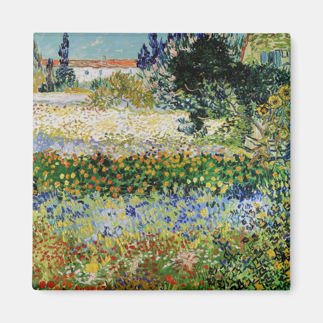 Íman Vincent van Gogh - Jardim Florido (Frente)