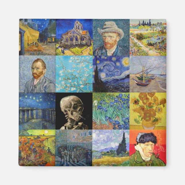 Íman Vincent van Gogh - Masterworks Mosaic Patchwork (Frente)