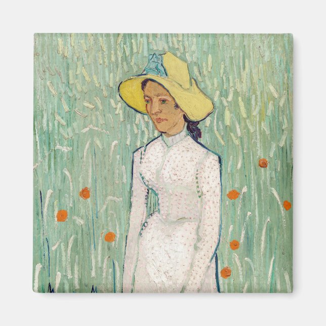 Íman Vincent van Gogh - Menina de Branco (Frente)
