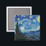 Íman Vincent Van Gogh Na Noite Estrelada<br><div class="desc">Vincent Van Gogh é o Detalhe da Noite Estrelada</div>