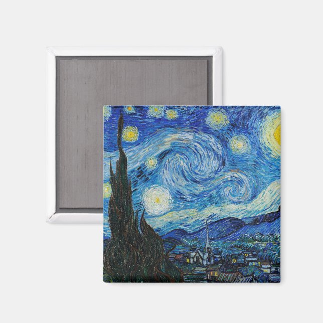 Íman Vincent Van Gogh Na Noite Estrelada (Front/Back)