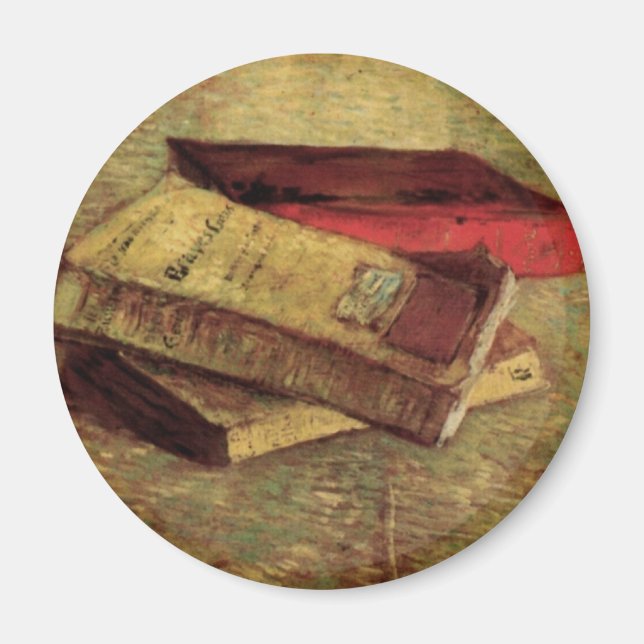 Íman Vincent van Gogh - Natureza-morta com Três Livros (Frente)