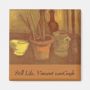 Íman Vincent van Gogh - Natureza Morta Pincéis em Vaso