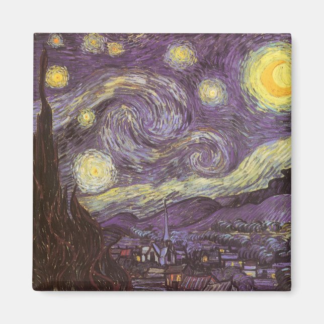 Íman Vincent van Gogh - Noite Estrelada (Frente)