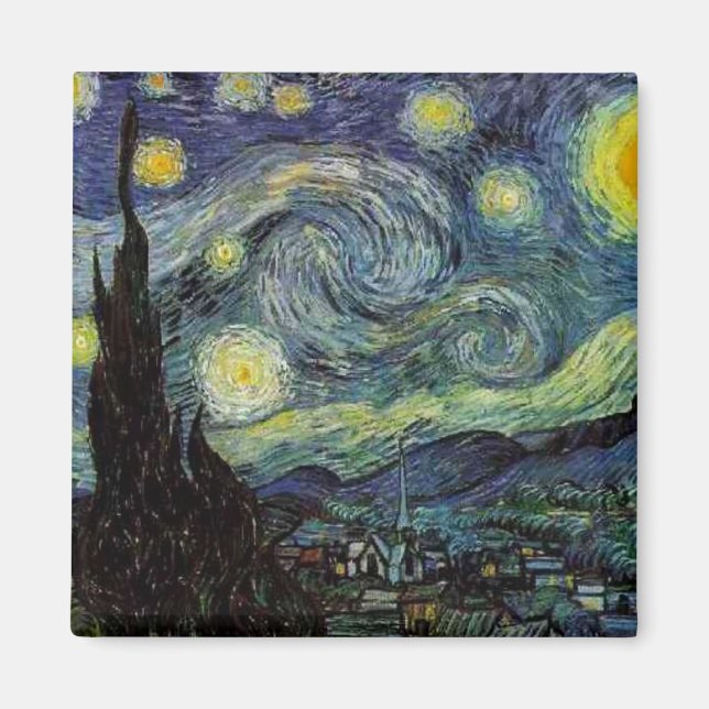 Íman Vincent van Gogh - Noite Estrelada (Frente)