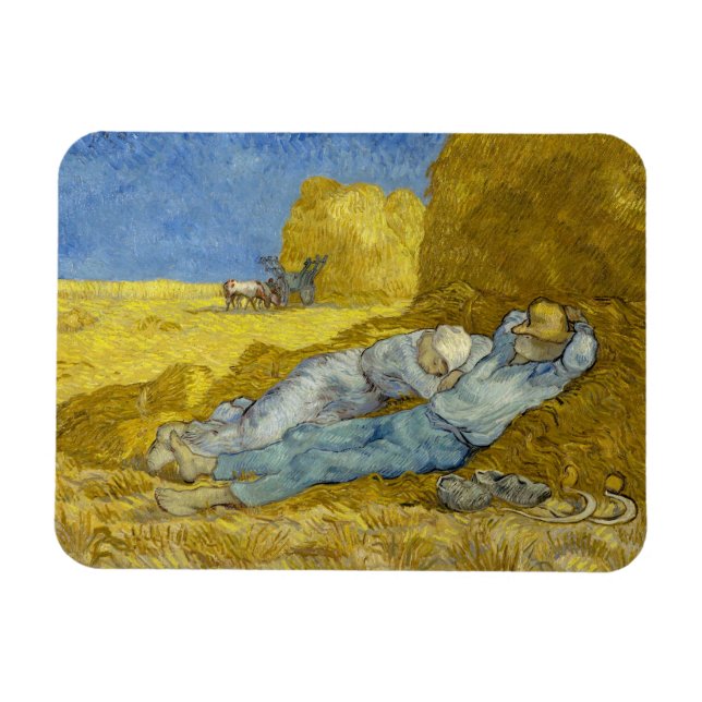 Íman Vincent Van Gogh - Noon, Descanse do trabalho / Si (Horizontal)