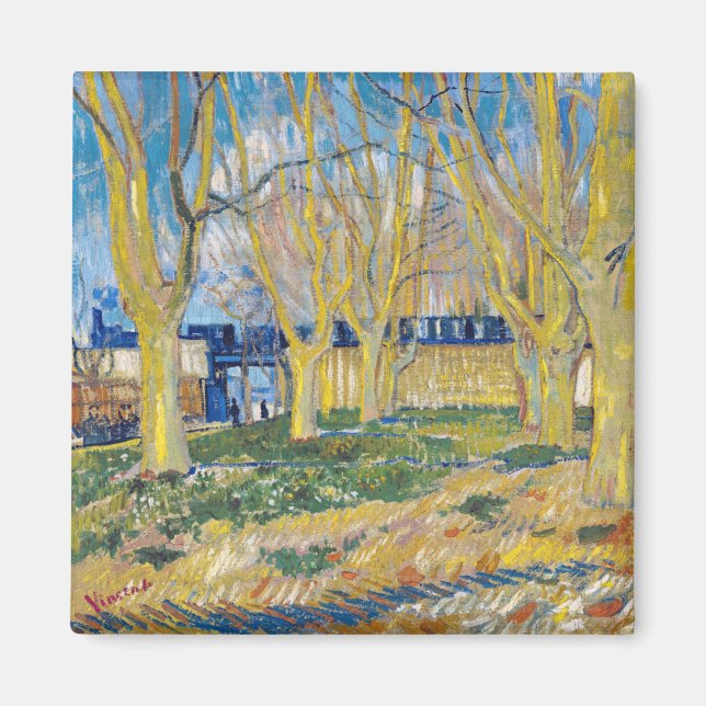 Íman Vincent van Gogh - O Comboio Azul (Frente)