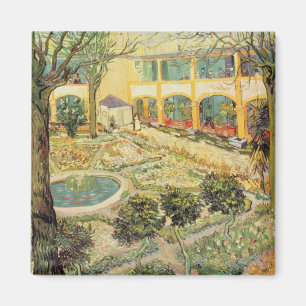 Íman Vincent van Gogh o jardim do asilo em Arles
