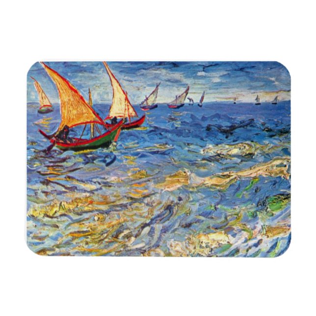 Íman Vincent Van Gogh - O Mar Em Saintes Maries (Horizontal)