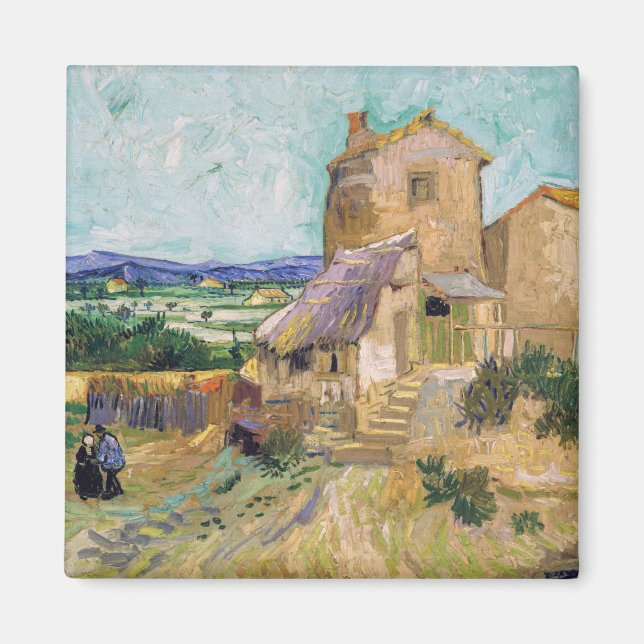 Íman Vincent van Gogh - O Moinho Velho (Frente)